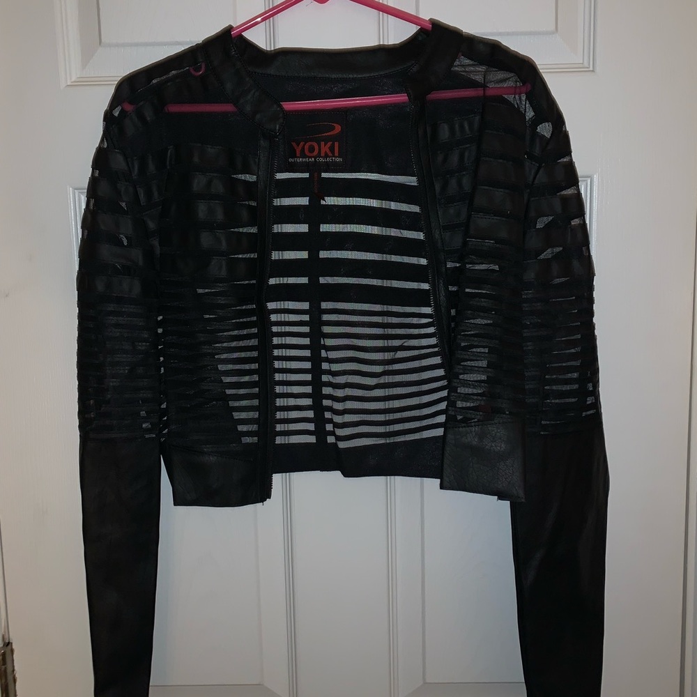 Faux leather jacket